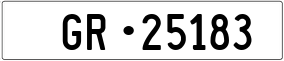 Trailer License Plate